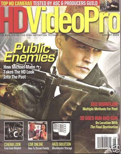 HD VIDEO PRO magazine side cover July/August 2009