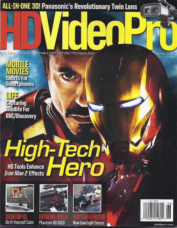 HD VIDEO PRO magazine side cover June 2010