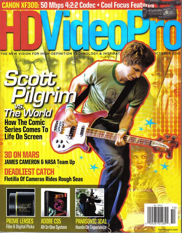 HD VIDEO PRO magazine side cover October 2010