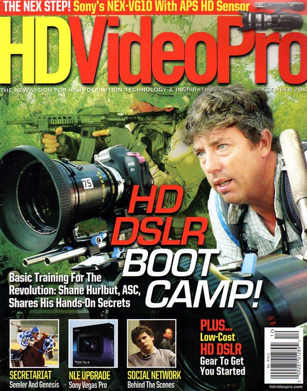 HD VIDEO PRO magazine side cover December 2010
