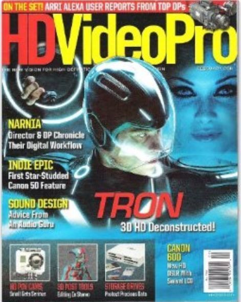 HD VIDEO PRO magazine side cover February 2011