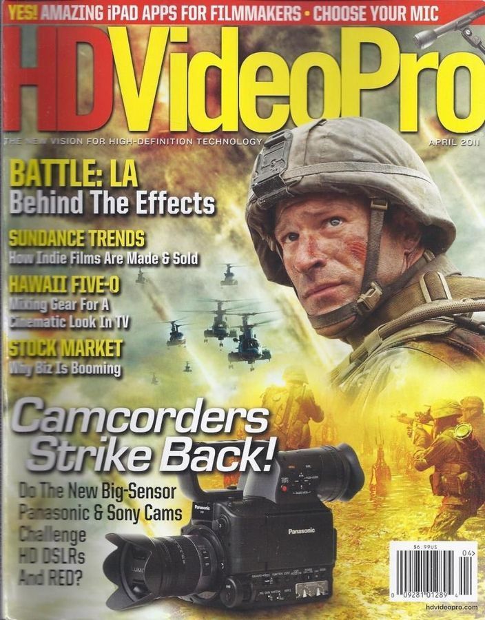 HD VIDEO PRO magazine side cover April 2011