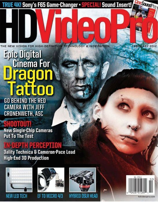 HD VIDEO PRO magazine side cover February 2012