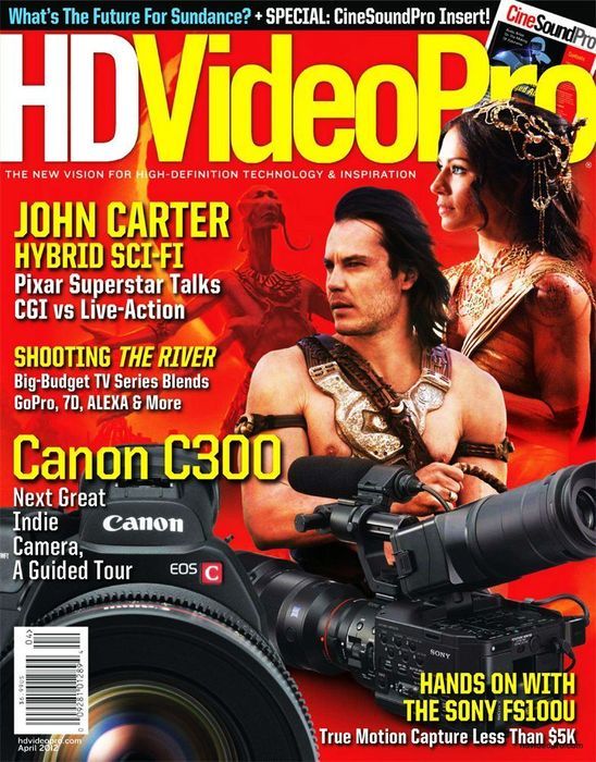 HD VIDEO PRO magazine side cover March/April 2012