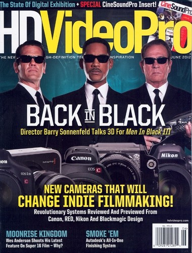 HD VIDEO PRO magazine side cover June 2012