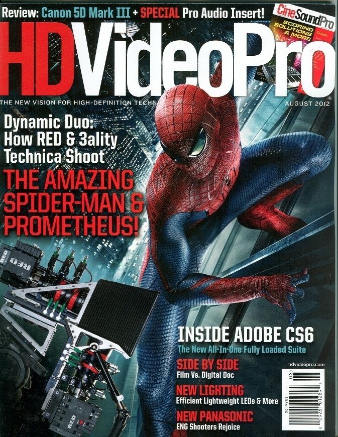 HD VIDEO PRO magazine side cover August 2012