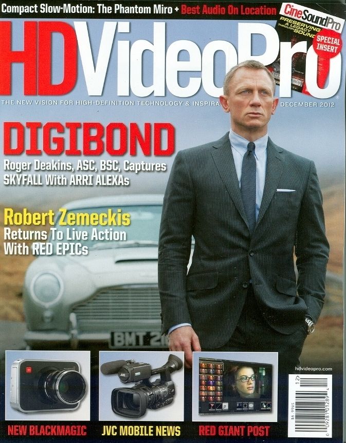 HD VIDEO PRO magazine side cover December 2012