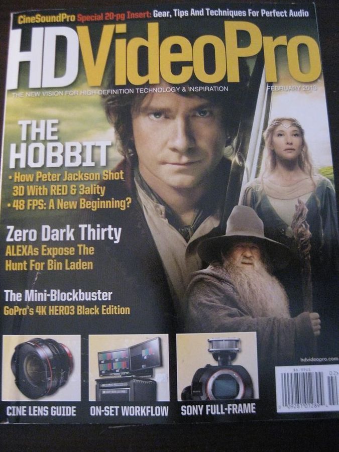 HD VIDEO PRO magazine side cover February/March 2013