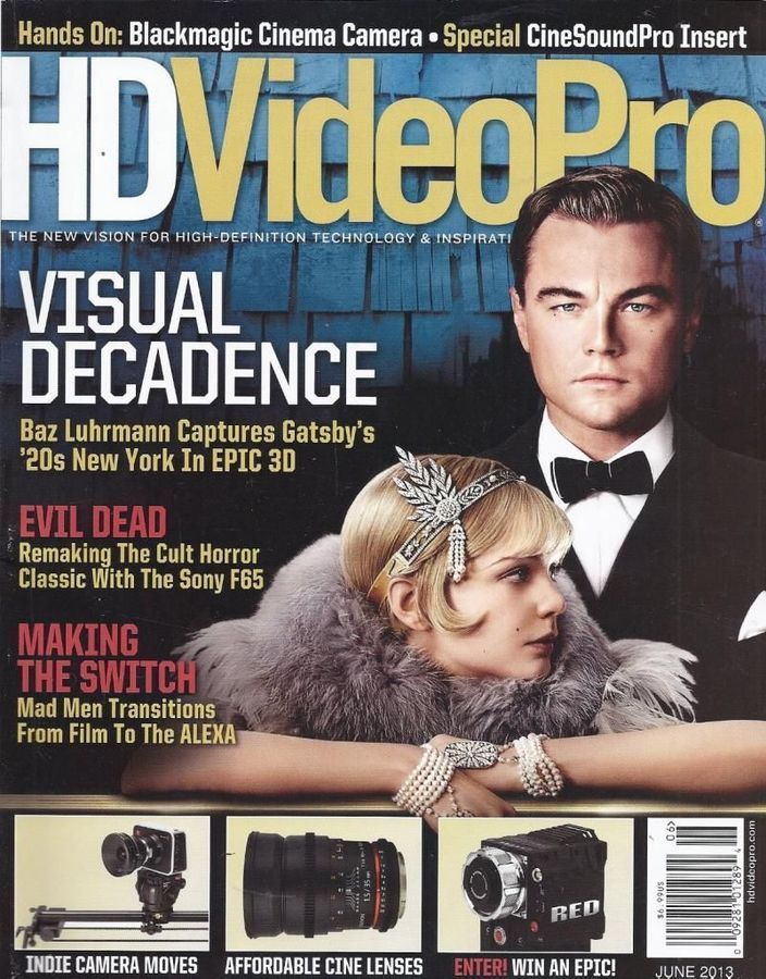 HD VIDEO PRO magazine side cover June/July 2013