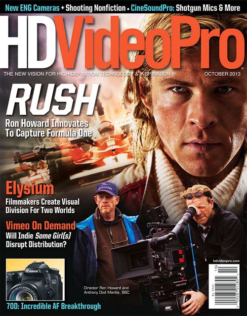 HD VIDEO PRO magazine side cover October/November 2013