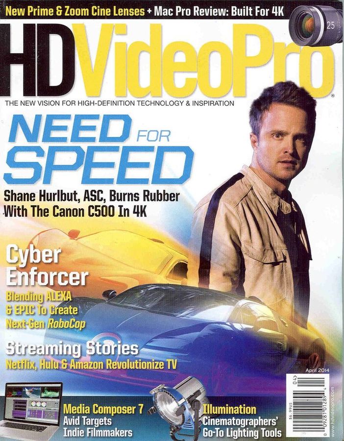 HD VIDEO PRO magazine side cover April/May 2014