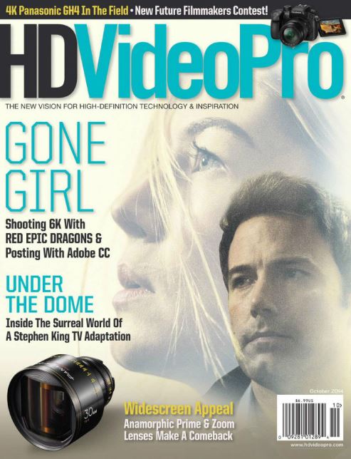HD VIDEO PRO magazine side cover October 2014