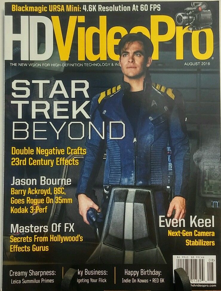 HD VIDEO PRO magazine side cover August 2016