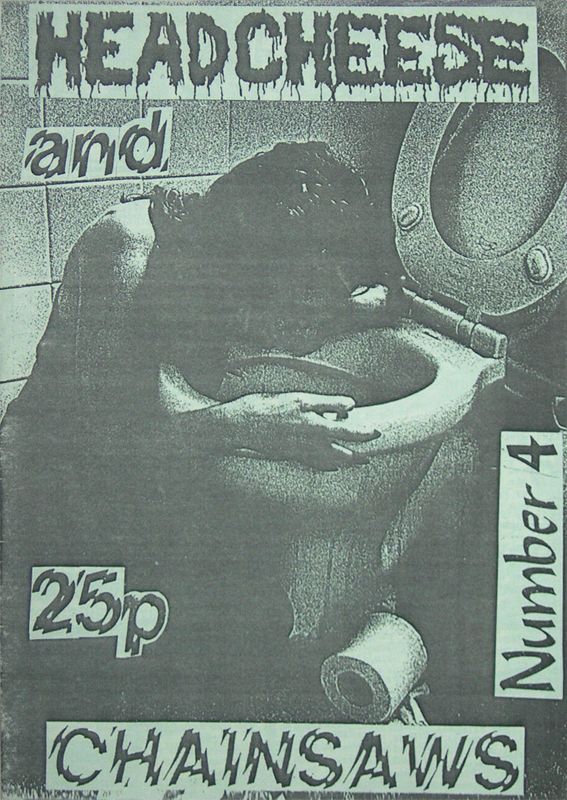 HEADCHEESE AND CHAINSAWS magazine side cover Issue 4   1990
