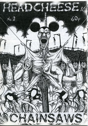 HEADCHEESE AND CHAINSAWS magazine side cover Issue 2  