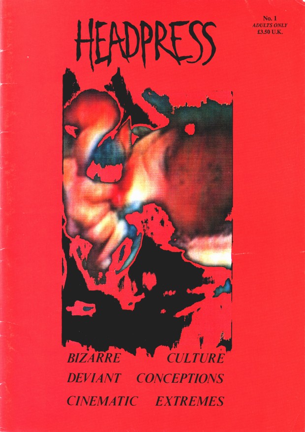 HEADPRESS magazine side cover Issue 1  1991