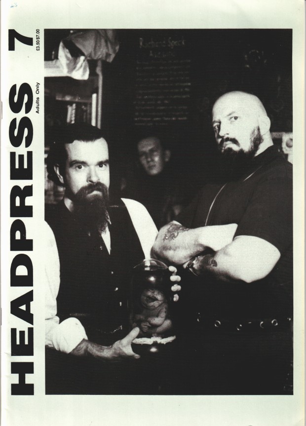 HEADPRESS magazine side cover Issue 7  1993