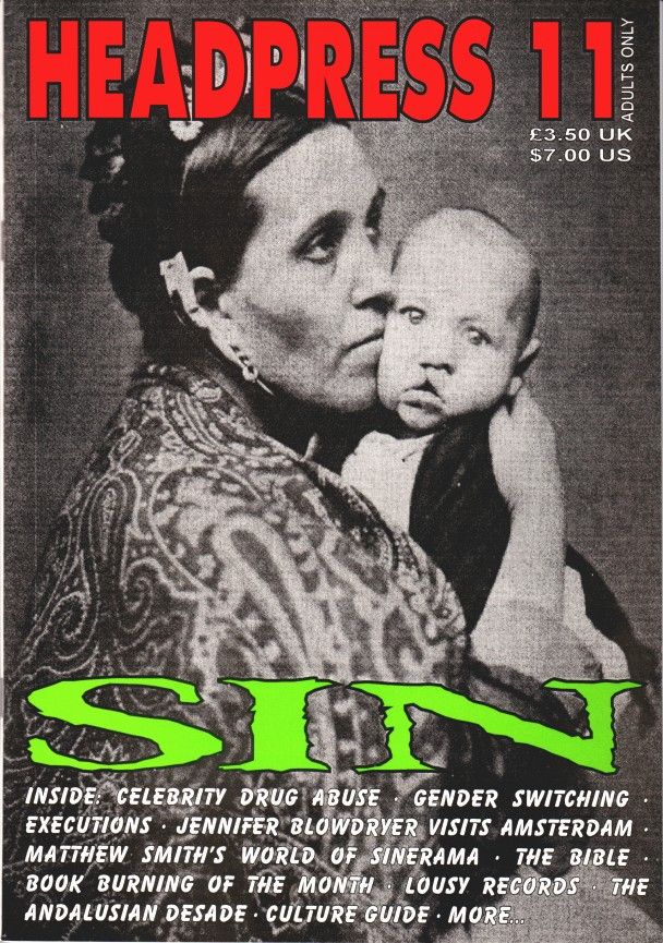 HEADPRESS magazine side cover Issue 11  1996