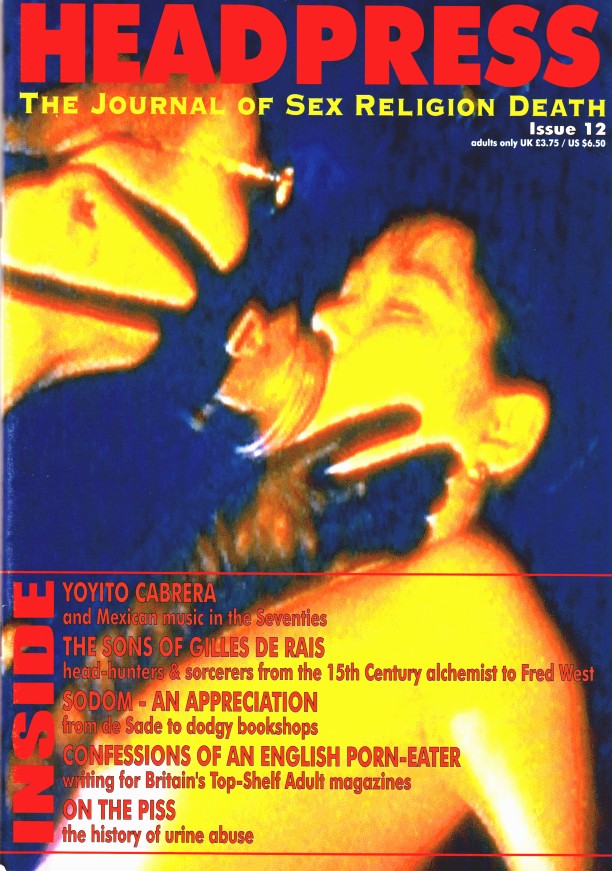 HEADPRESS magazine side cover Issue 12 Summer 1996