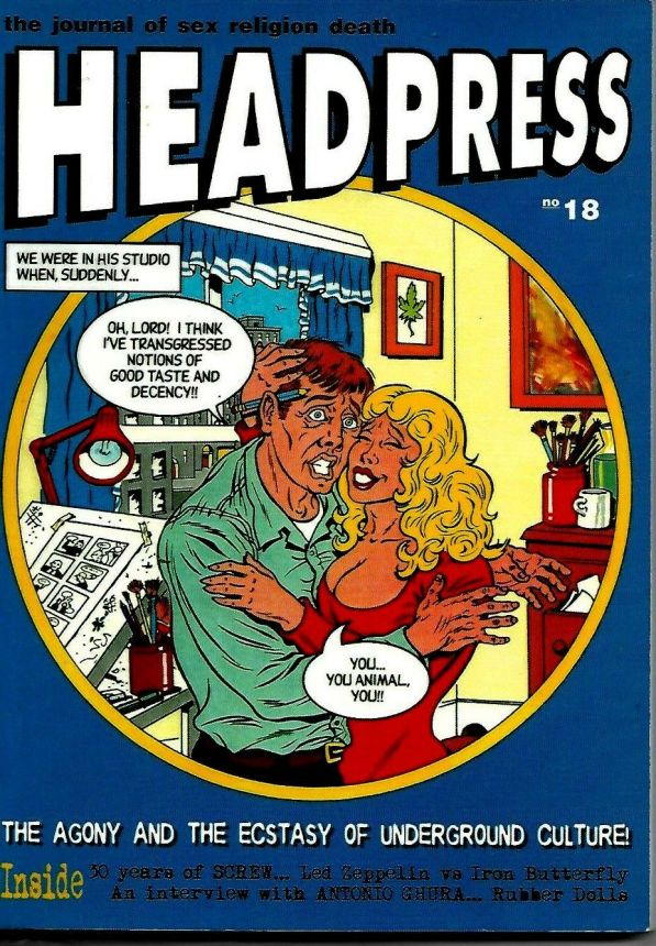 HEADPRESS magazine side cover Issue 18  1999