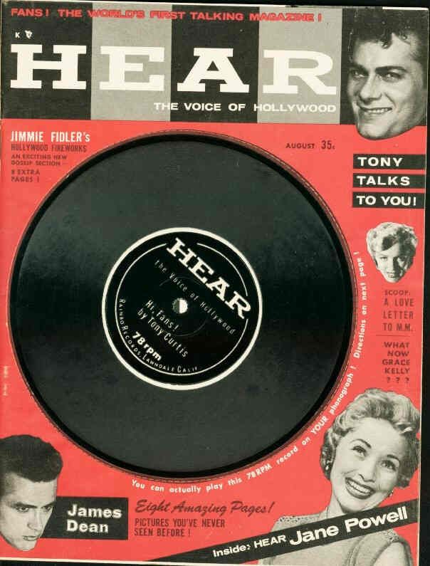 HEAR magazine side cover Issue 1 August 1956