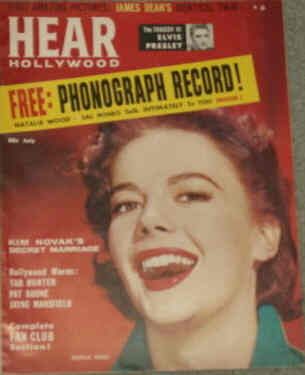 HEAR HOLLYWOOD magazine side cover July 1957