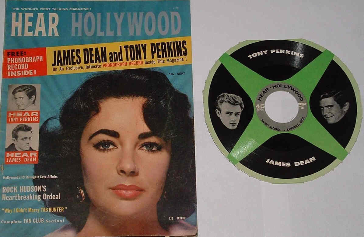 HEAR HOLLYWOOD magazine side cover September 1957