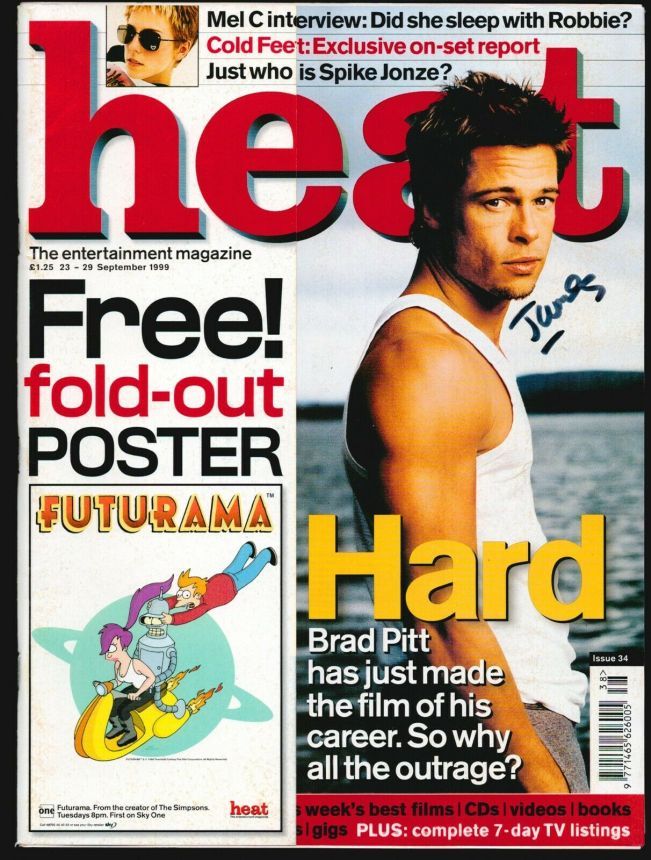 HEAT magazine side cover 23 September 1999