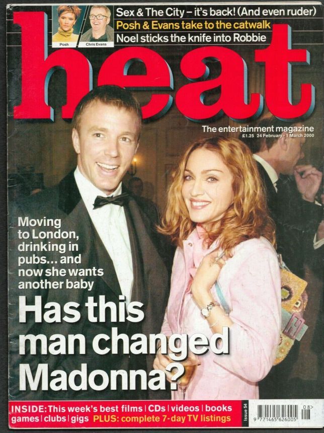 HEAT magazine side cover 24 February 2000