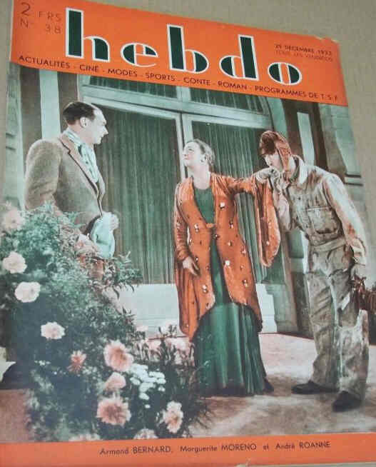 HEBDO magazine side cover Issue 38 29 December 1933