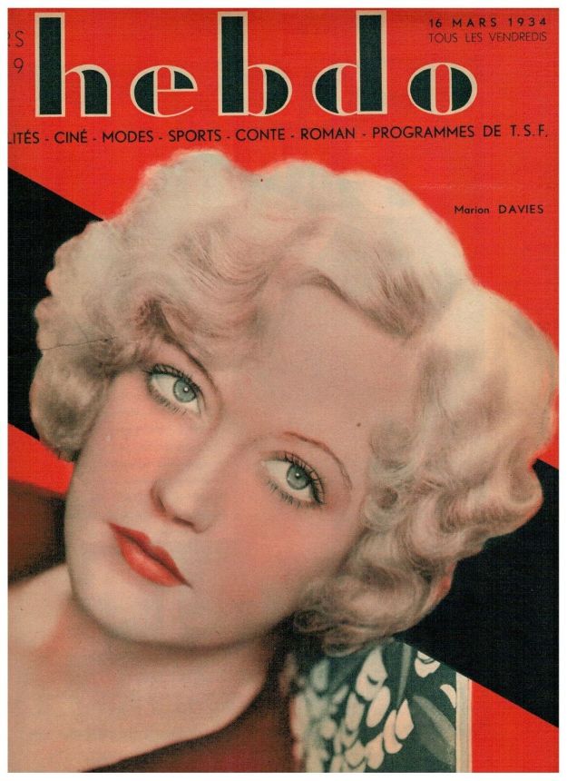 HEBDO magazine side cover Issue 49 16 March 1934