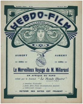 HEBDO-FILM magazine side cover 15 April 1922