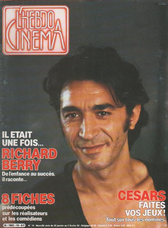 HEBDO CINEMA magazine side cover Issue 14 30 January 1985