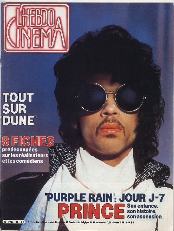 HEBDO CINEMA magazine side cover Issue 15 6 February 1985