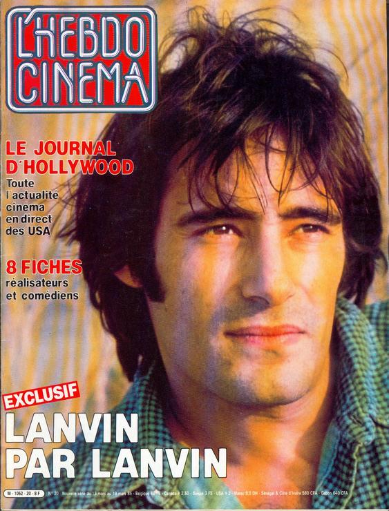 HEBDO CINEMA magazine side cover Issue 20 13 March 1985