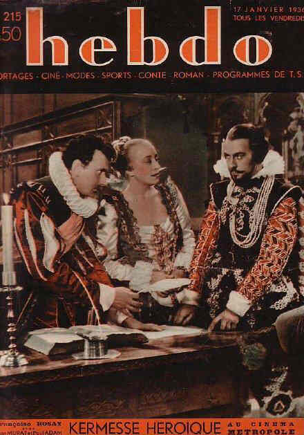 HEBDO magazine side cover Issue 215 17 January 1936