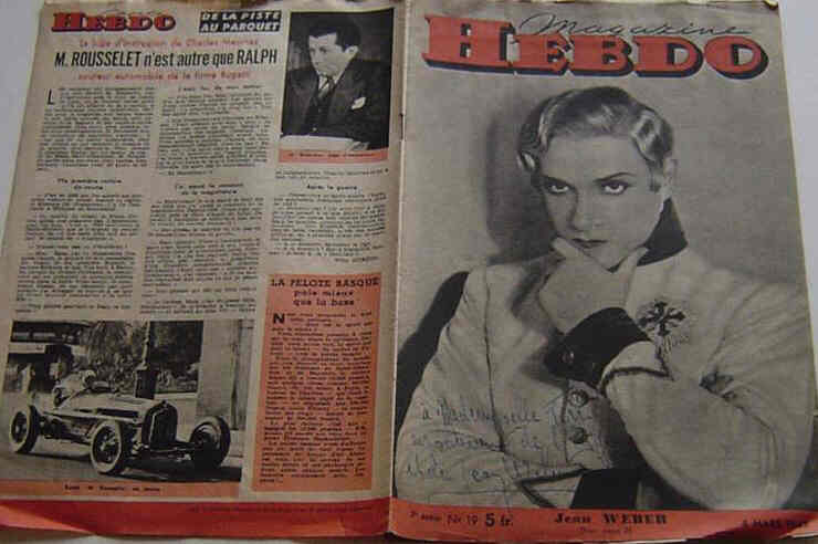 HEBDO magazine side cover Issue 19 4 March 1945