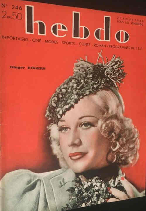 HEBDO magazine side cover Issue 246 21 August 1936