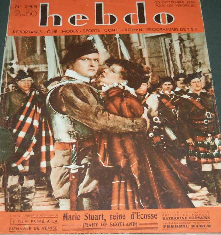 HEBDO magazine side cover Issue 255 23 October 1936