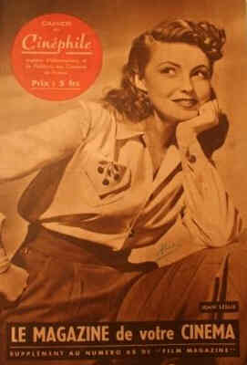 HEBDO CINEPHILE magazine side cover Issue 68 3 December 1947