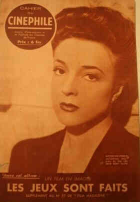 HEBDO CINEPHILE magazine side cover Issue 77 24 January 1948