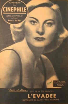 HEBDO CINEPHILE magazine side cover Issue 86 25 March 1948