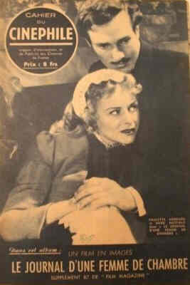 HEBDO CINEPHILE magazine side cover Issue 87 1 April 1948