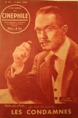 HEBDO CINEPHILE magazine side cover Issue 92 4 May 1948