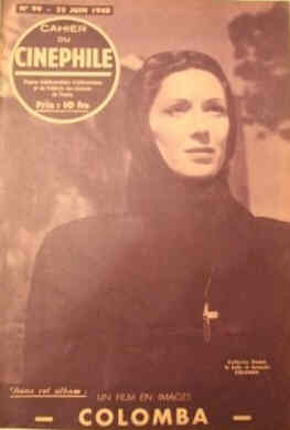 HEBDO CINEPHILE magazine side cover Issue 99 22 June 1948
