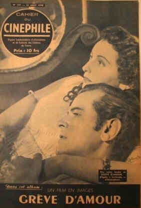 HEBDO CINEPHILE magazine side cover Issue 107 31 August 1948