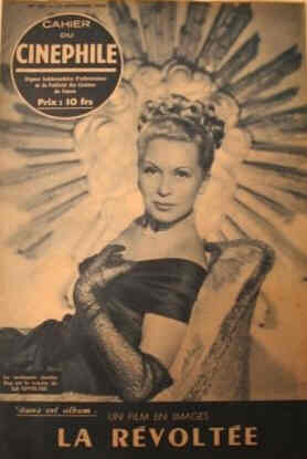HEBDO CINEPHILE magazine side cover Issue 109 14 September 1948