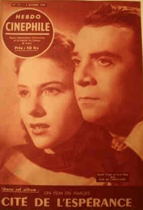 HEBDO CINEPHILE magazine side cover Issue 112 5 October 1948