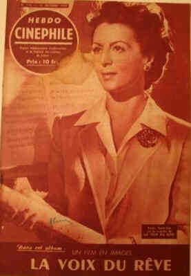 HEBDO CINEPHILE magazine side cover Issue 113 12 October 1948