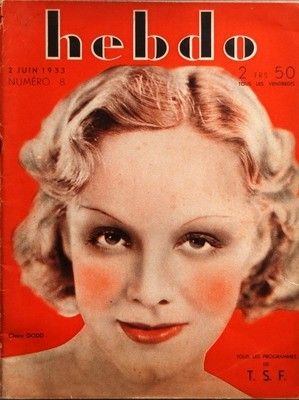 HEBDO magazine side cover Issue 8 2 June 1933